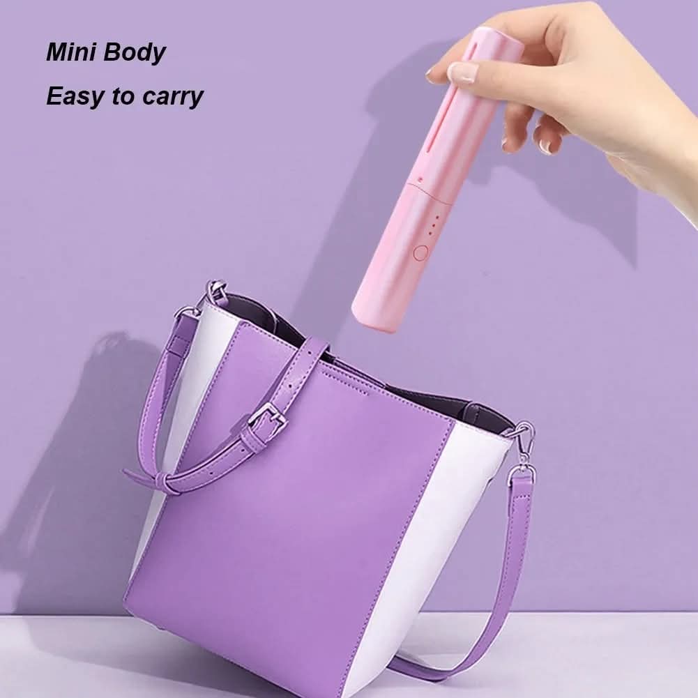 2 In 1 Wireless Hair Hot Comb Portable Mini USB Rechargeable Hair Straightener Fast Heating Hair Straightening Tool